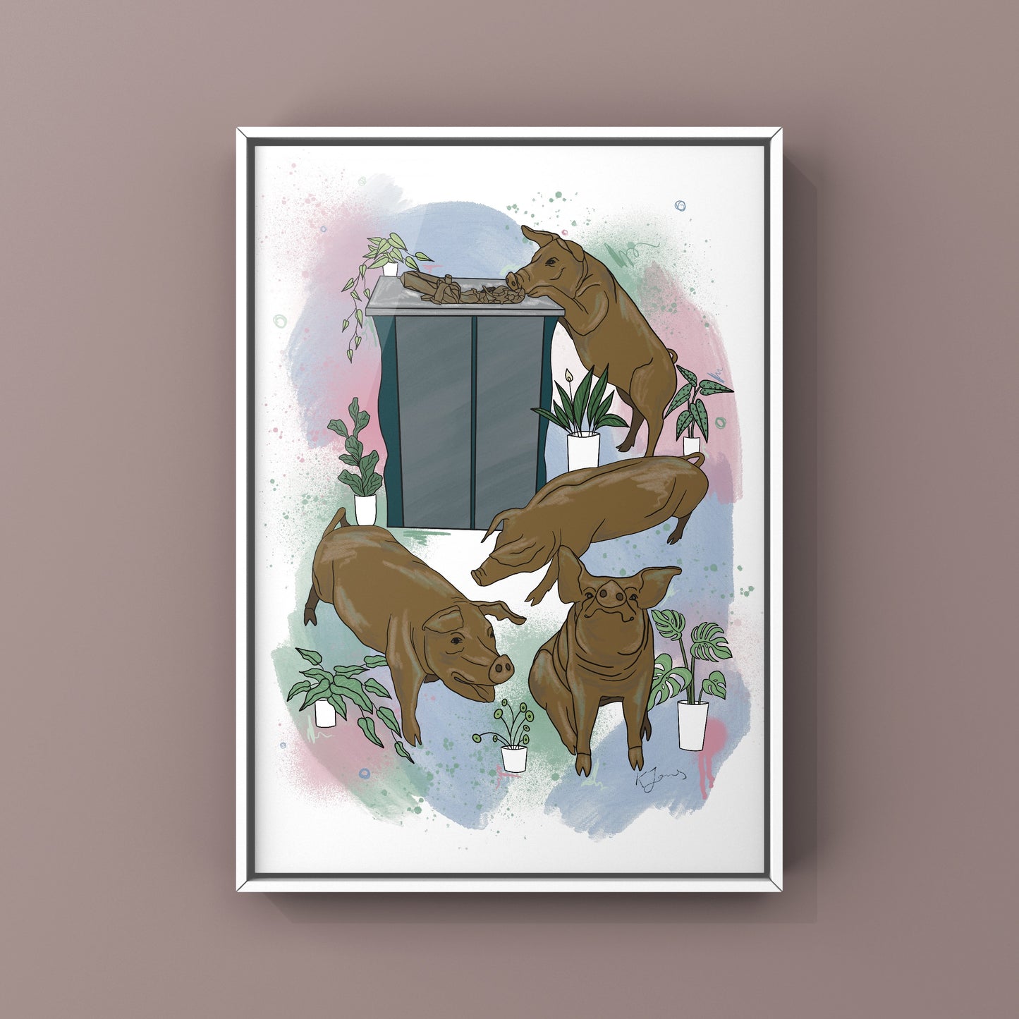 Rundle Mall Piggies & Plants