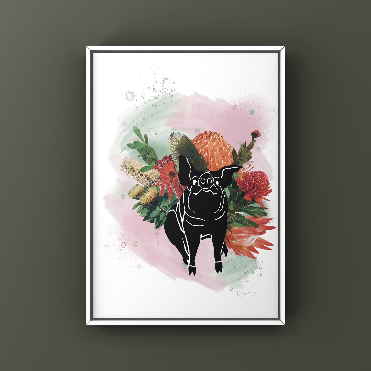 Rundle Mall Floral Piggy