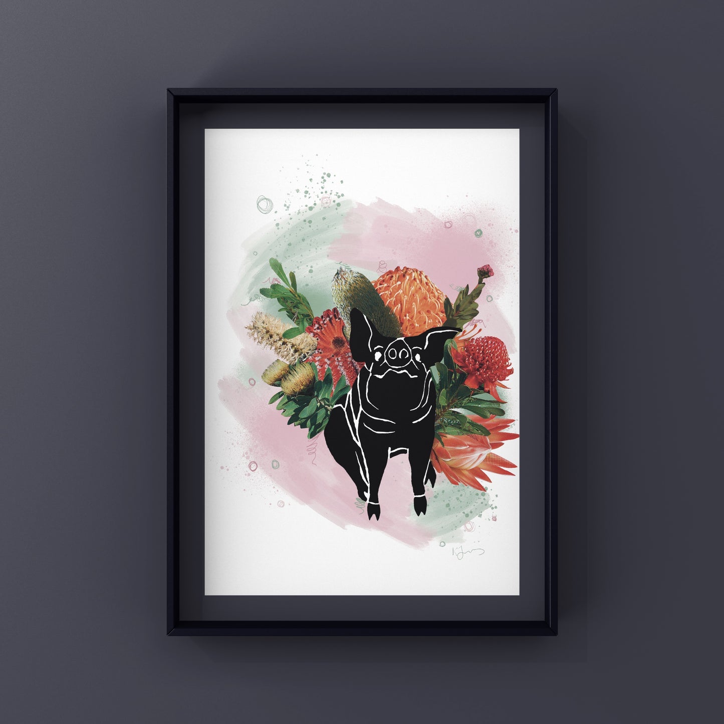 Rundle Mall Floral Piggy