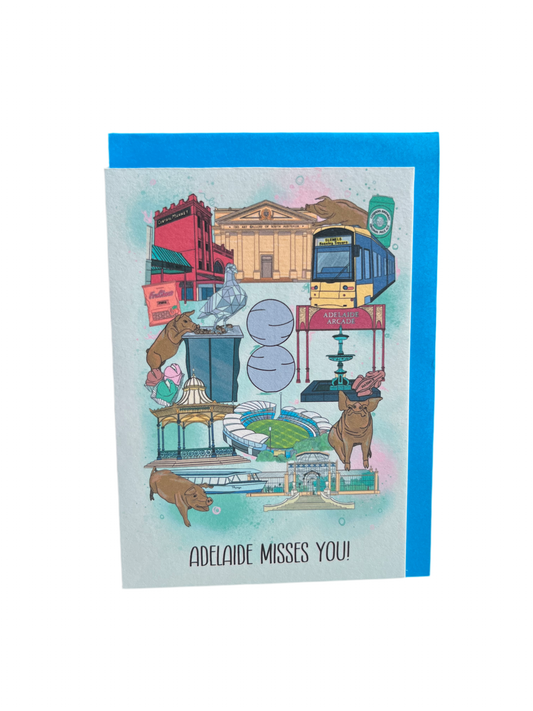 Adelaide Misses You Card