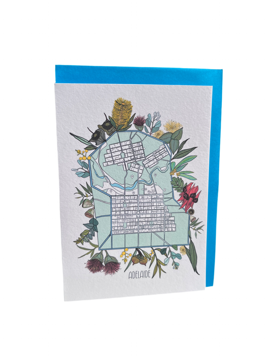 Adelaide Botanical Map Card