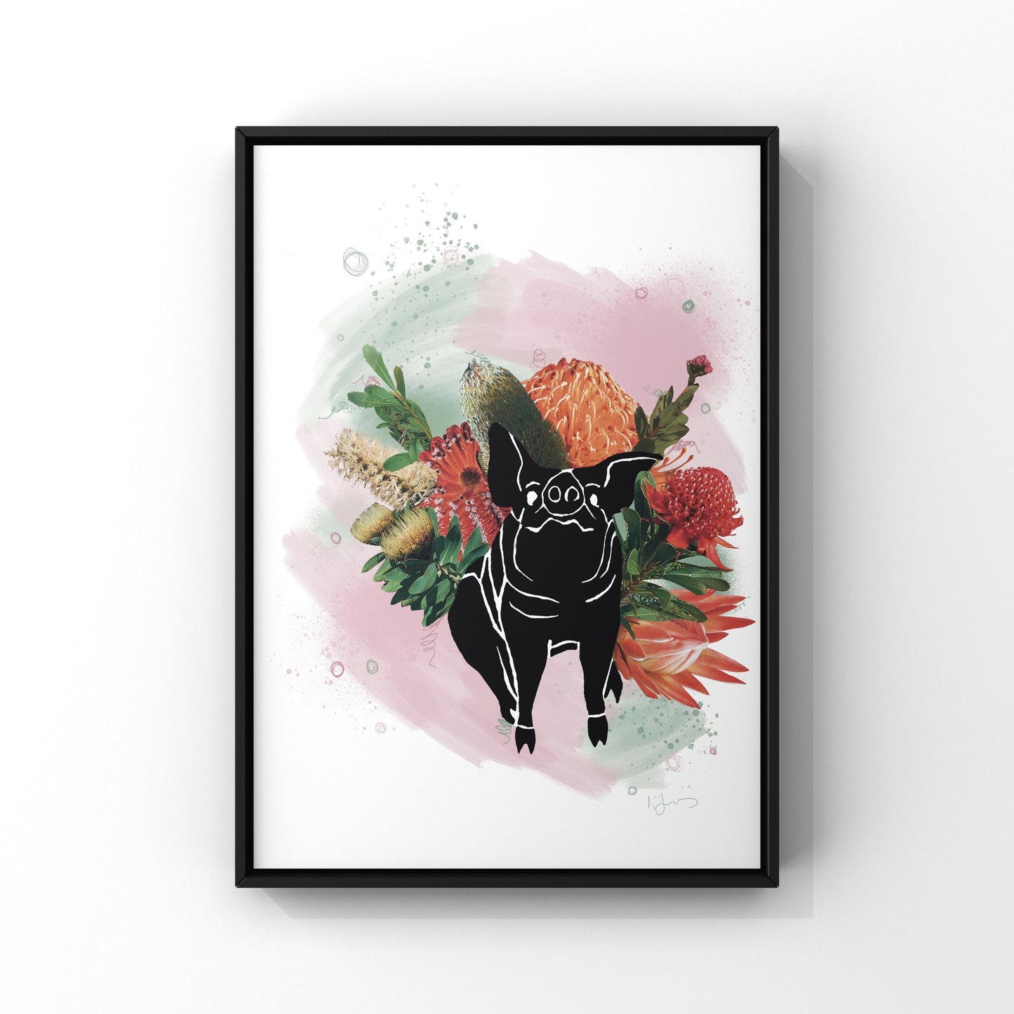 Rundle Mall Floral Piggy