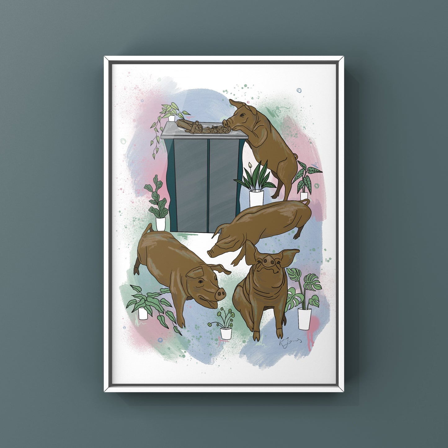 Rundle Mall Piggies & Plants