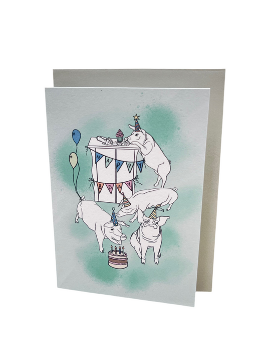 Birthday Pigs Card