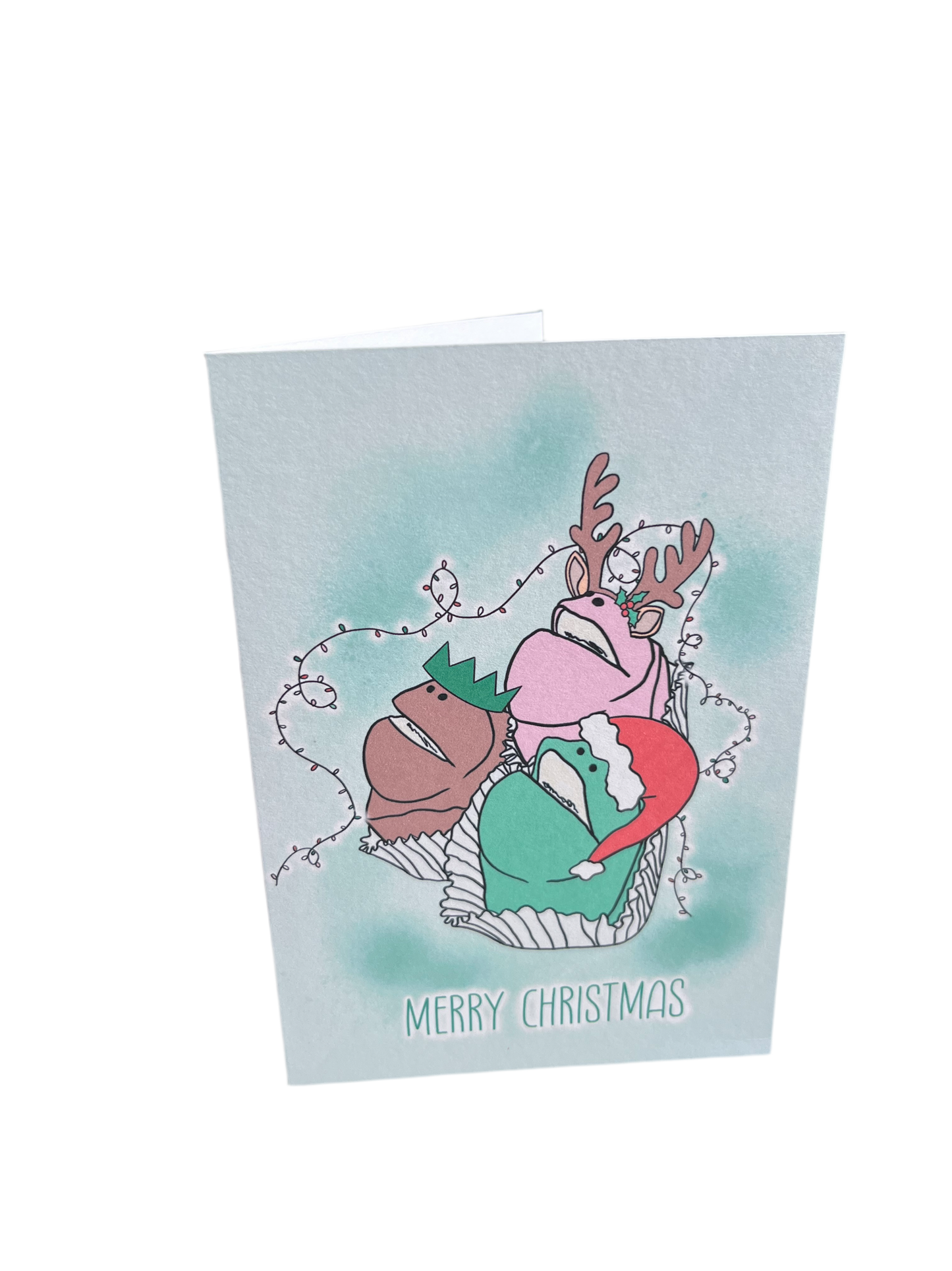 Christmas Frog Cakes Card