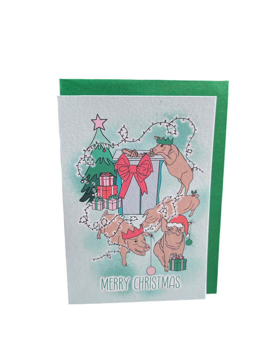 Christmas Piggies Card