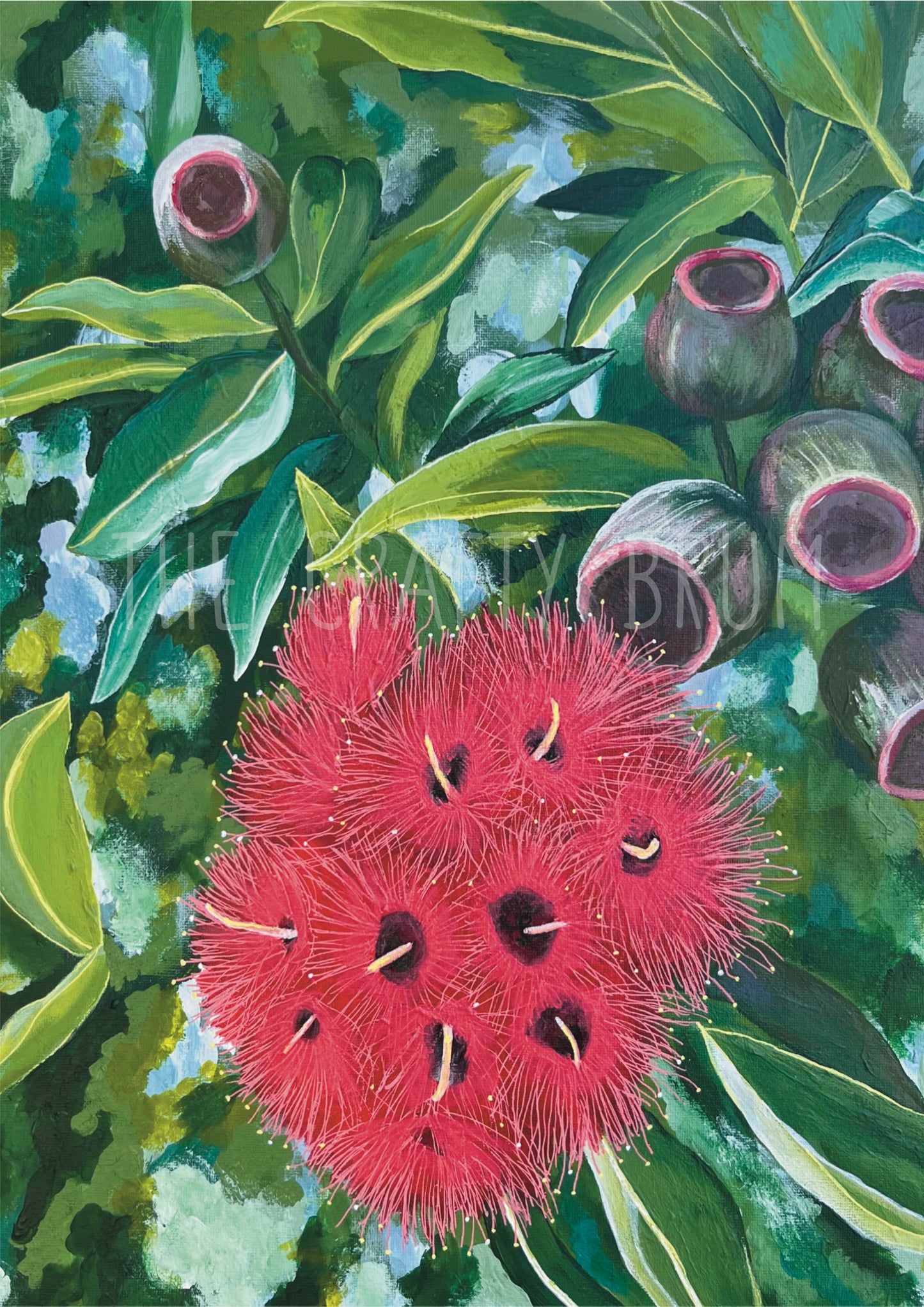 Red Blossom Card