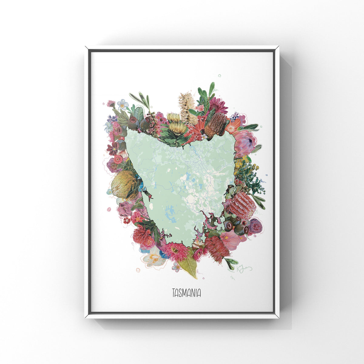 Tasmania Botanical Map