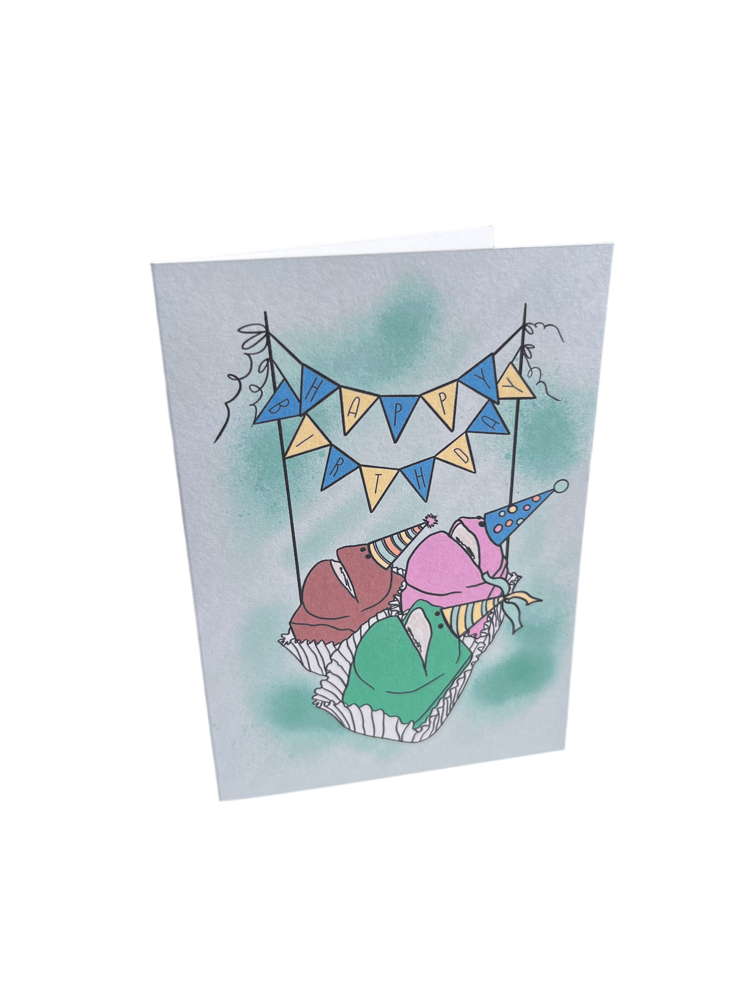Birthday Frog Cakes Card
