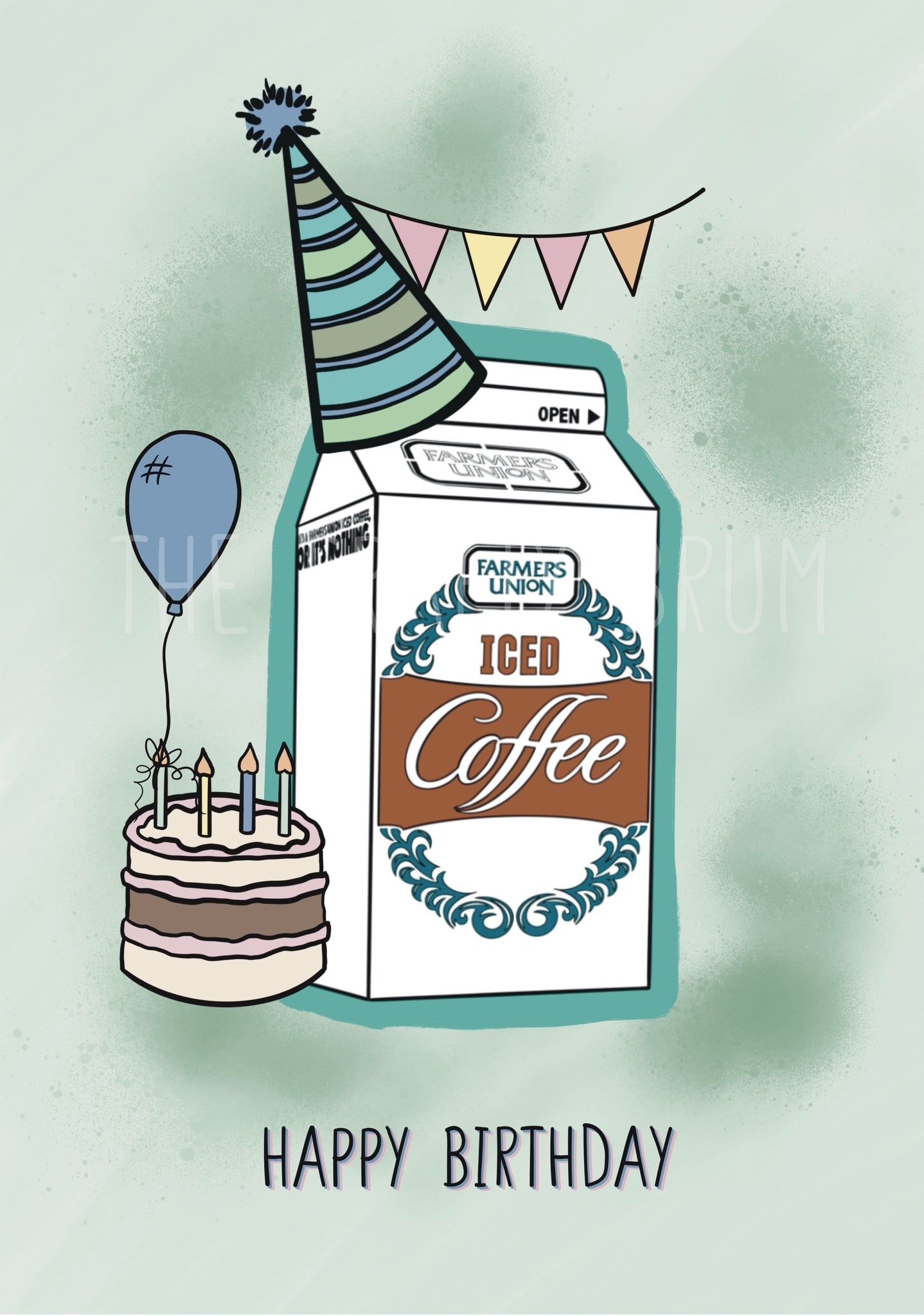 Farmers Union Iced Coffee Adelaide Birthday Card