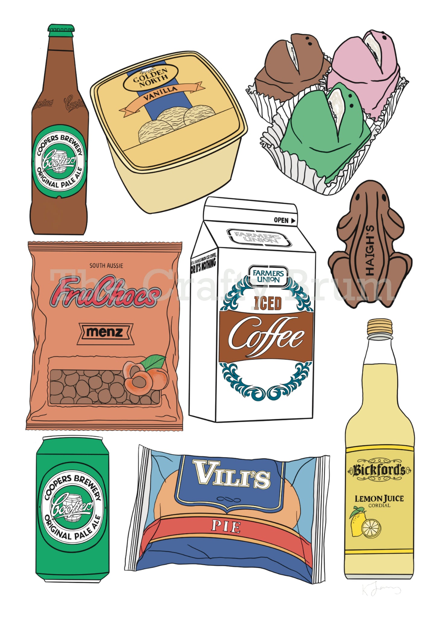 Adelaide Snackies Card
