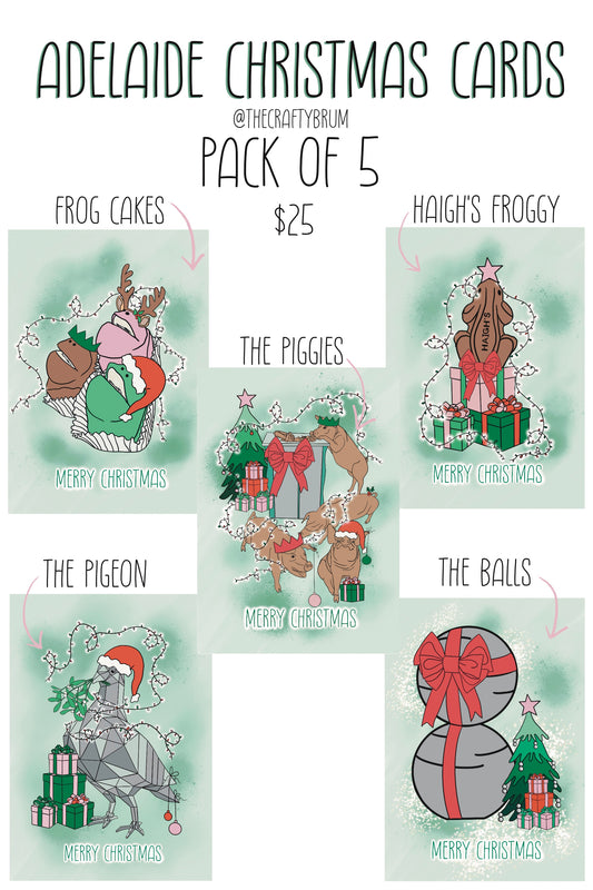 Adelaide Christmas Cards 5 Pack