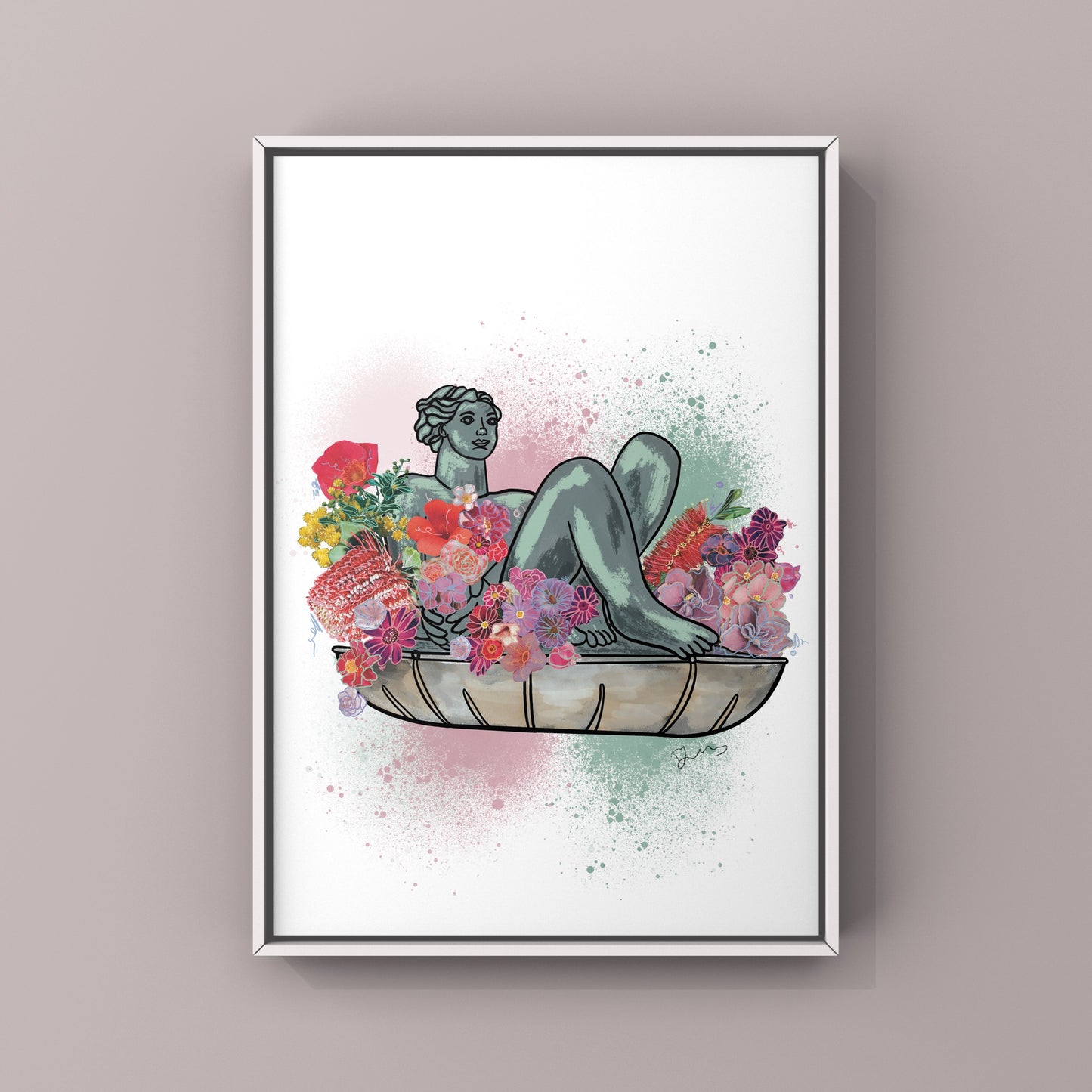 Floozie in the Jacuzzi Botanical Print