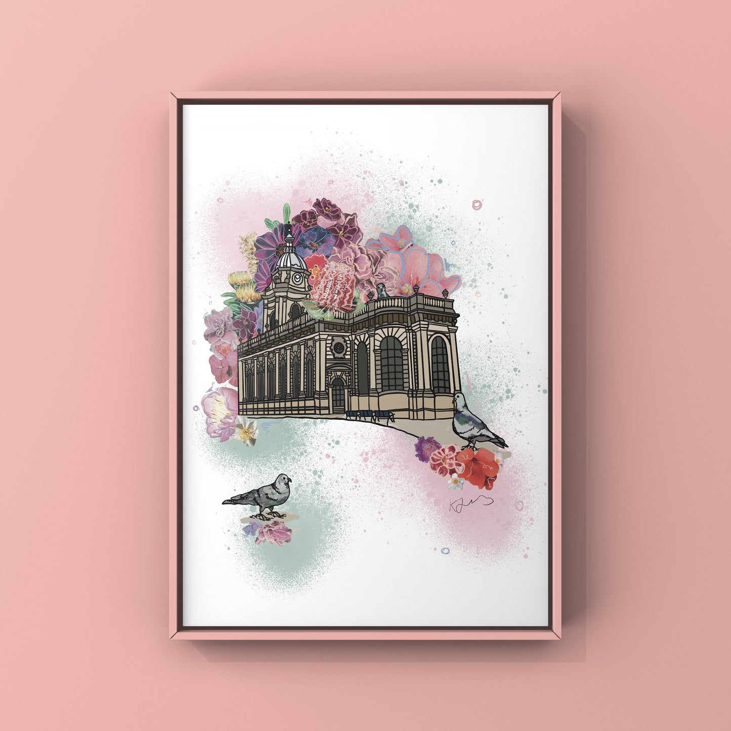Pigeon Park Birmingham Botanical Print