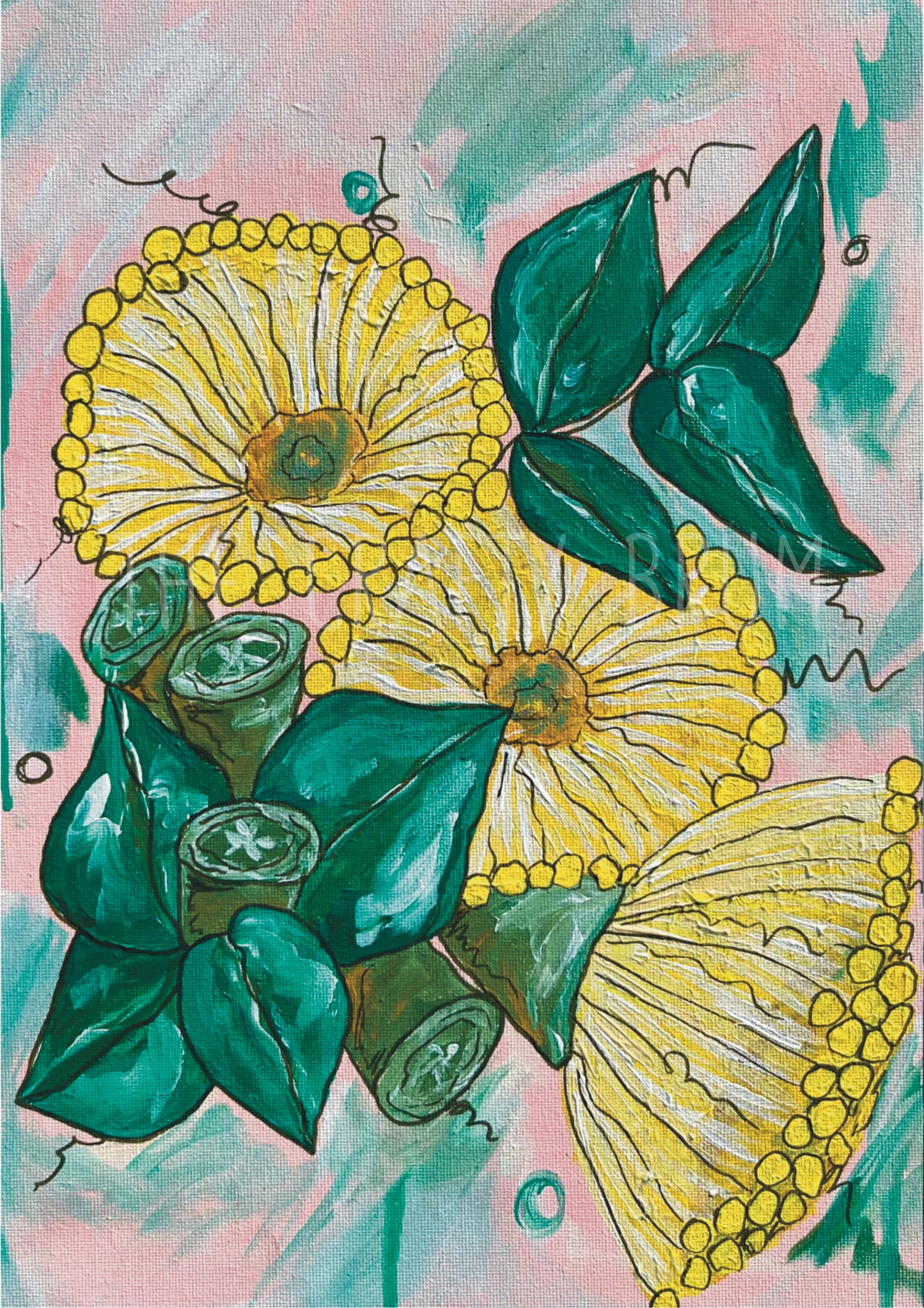 Yellow Blossoms Card