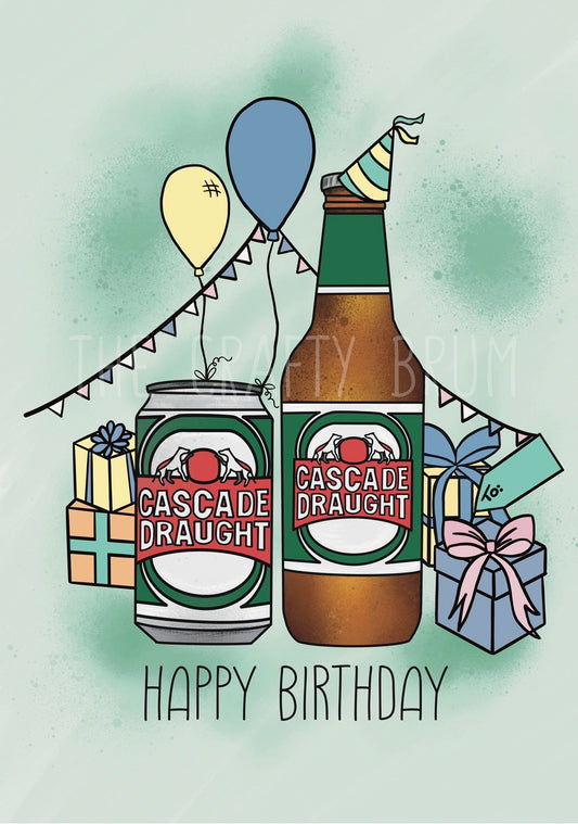 Cascade Draught Tasmania Birthday Card