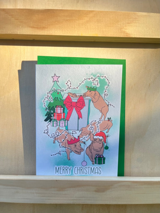 Christmas Piggies Card