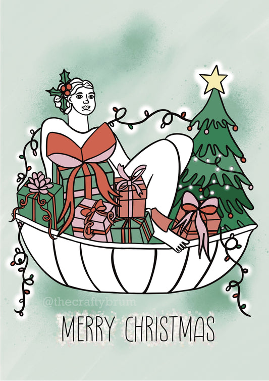 Floozie in the Jacuzzi Birmingham Christmas Card