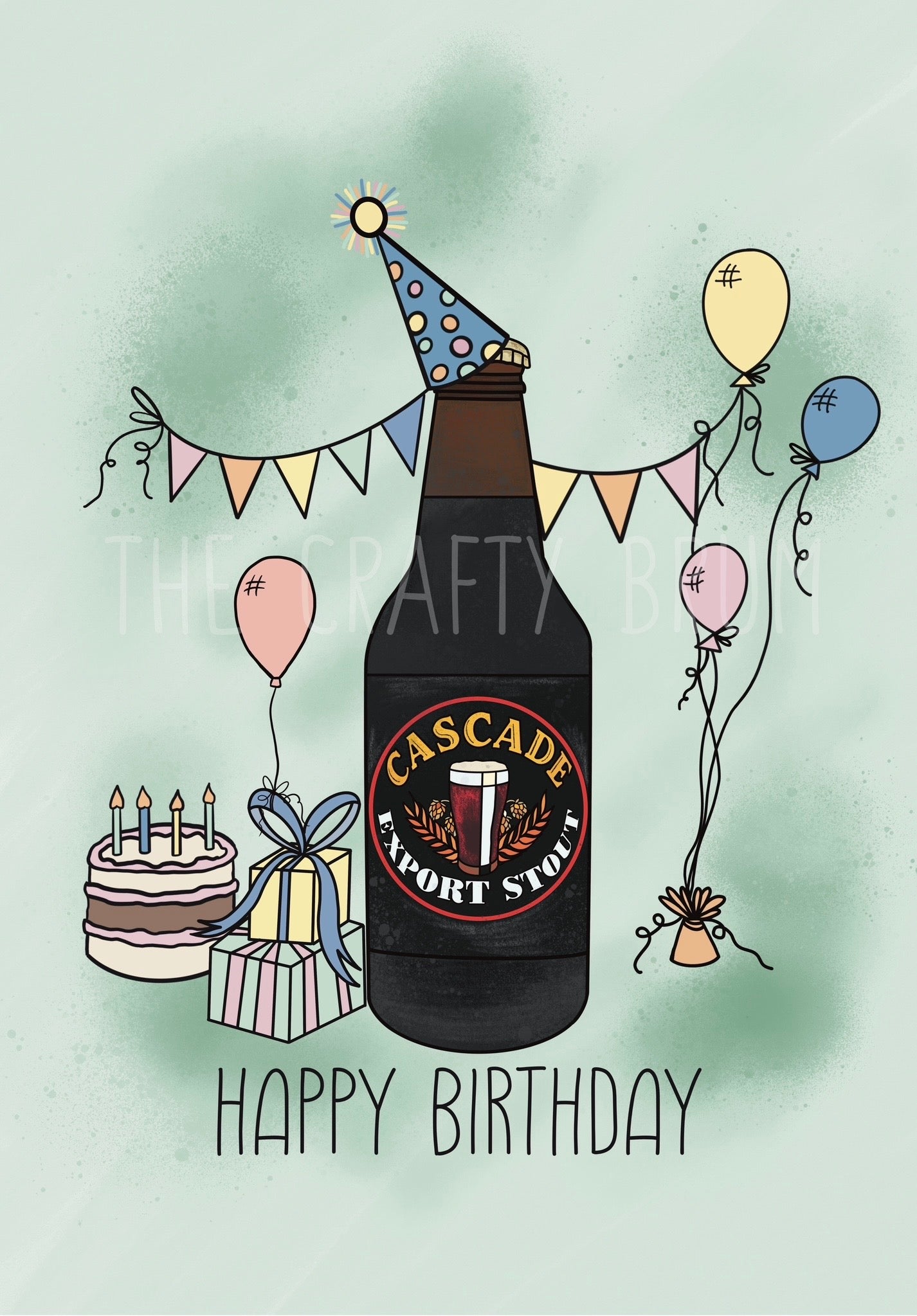 Cascade Stout Tasmania Birthday Card
