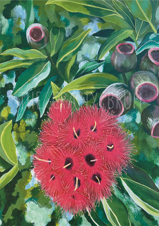 Red Blossom Card