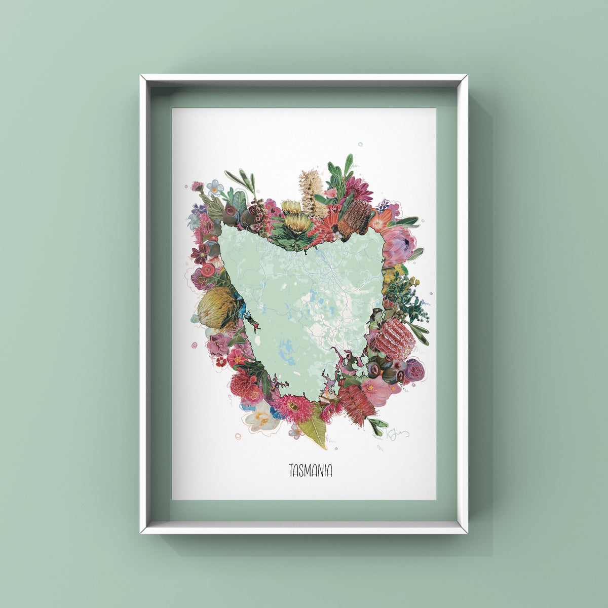 Tasmania Botanical Map