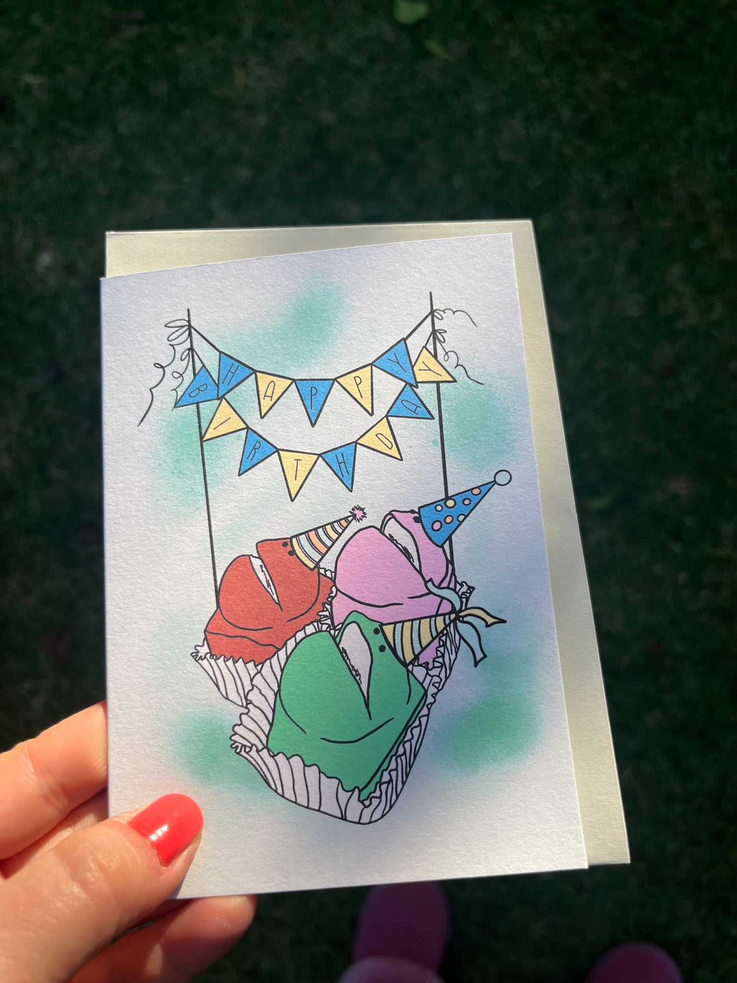 Birthday Frog Cakes Card