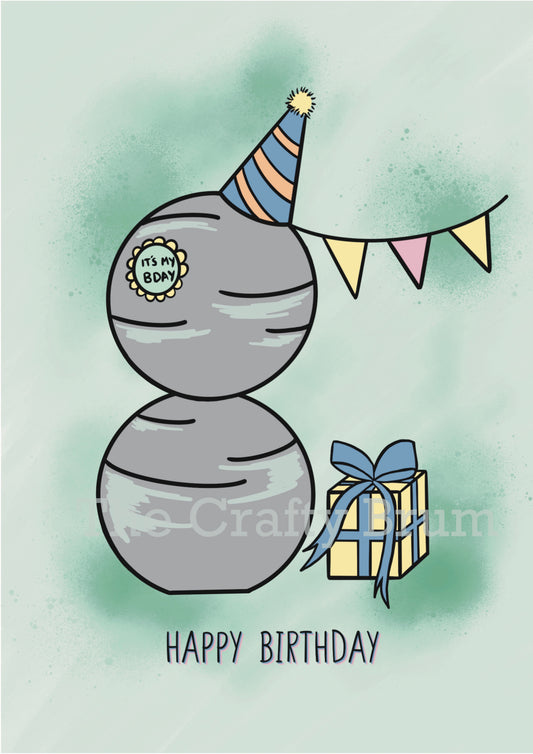 Malls Balls Adelaide Birthday Card