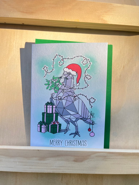 Christmas Pigeon Card