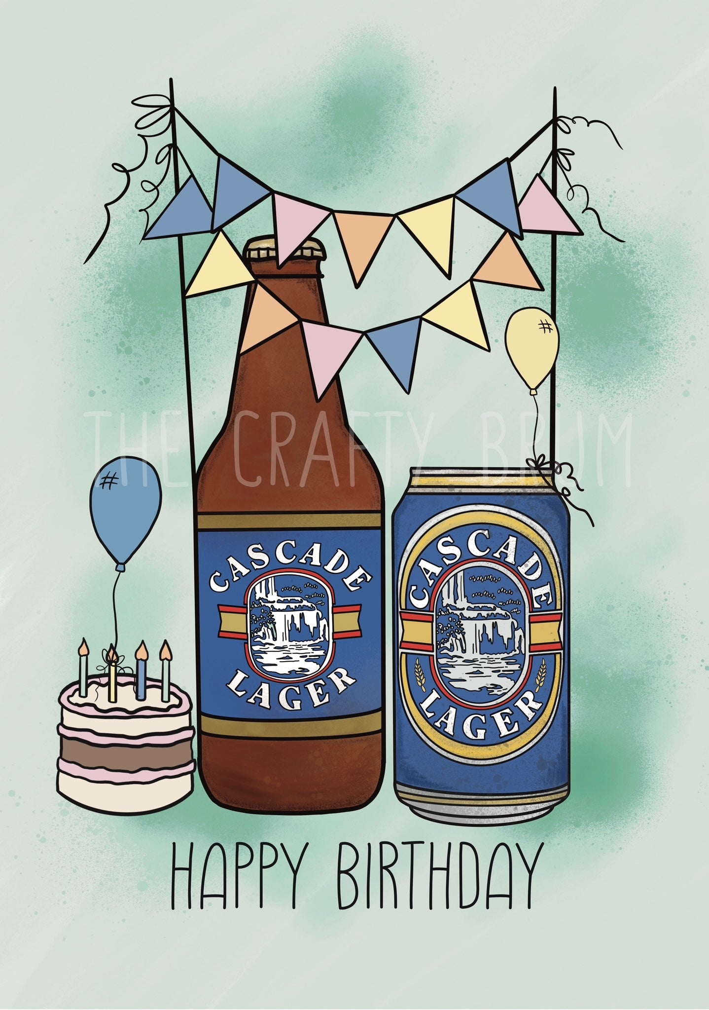 Cascade Lager Tasmania Birthday Card