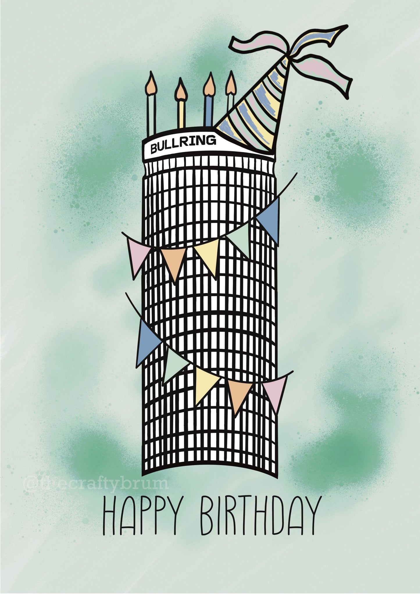 Rotunda Birmingham Birthday Card