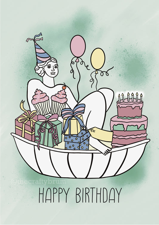 Floozie in the Jacuzzi Birmingham Birthday Card