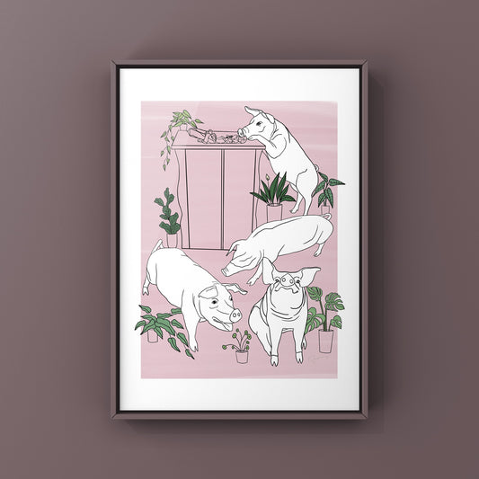 The Pigs Rundle Mall Botanical Print