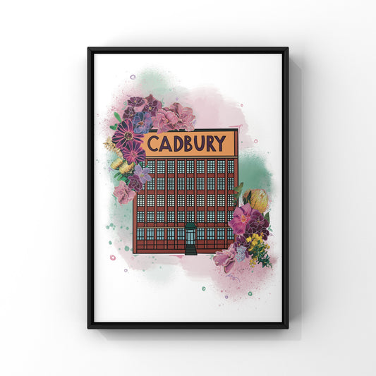 Cadbury Factory Bournville Botanical Print