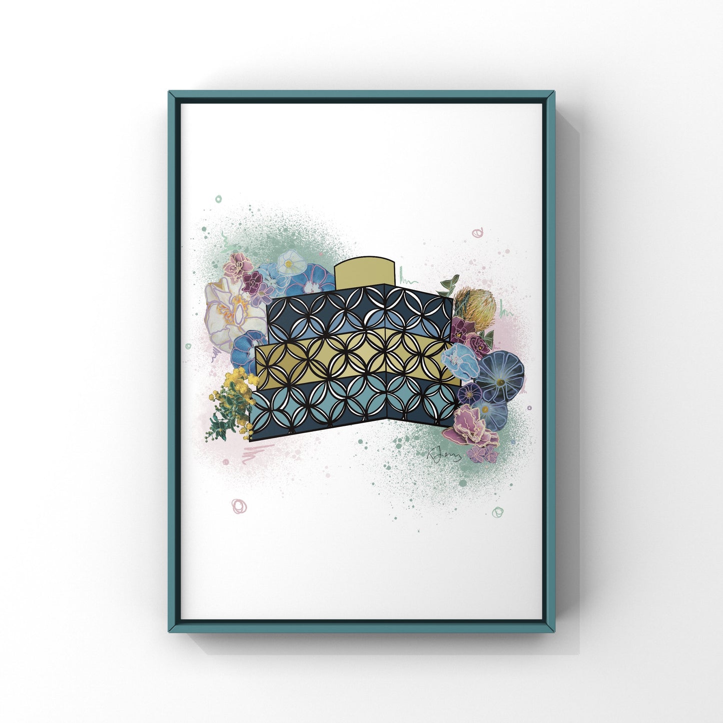 The Library of Birmingham Botanical Print