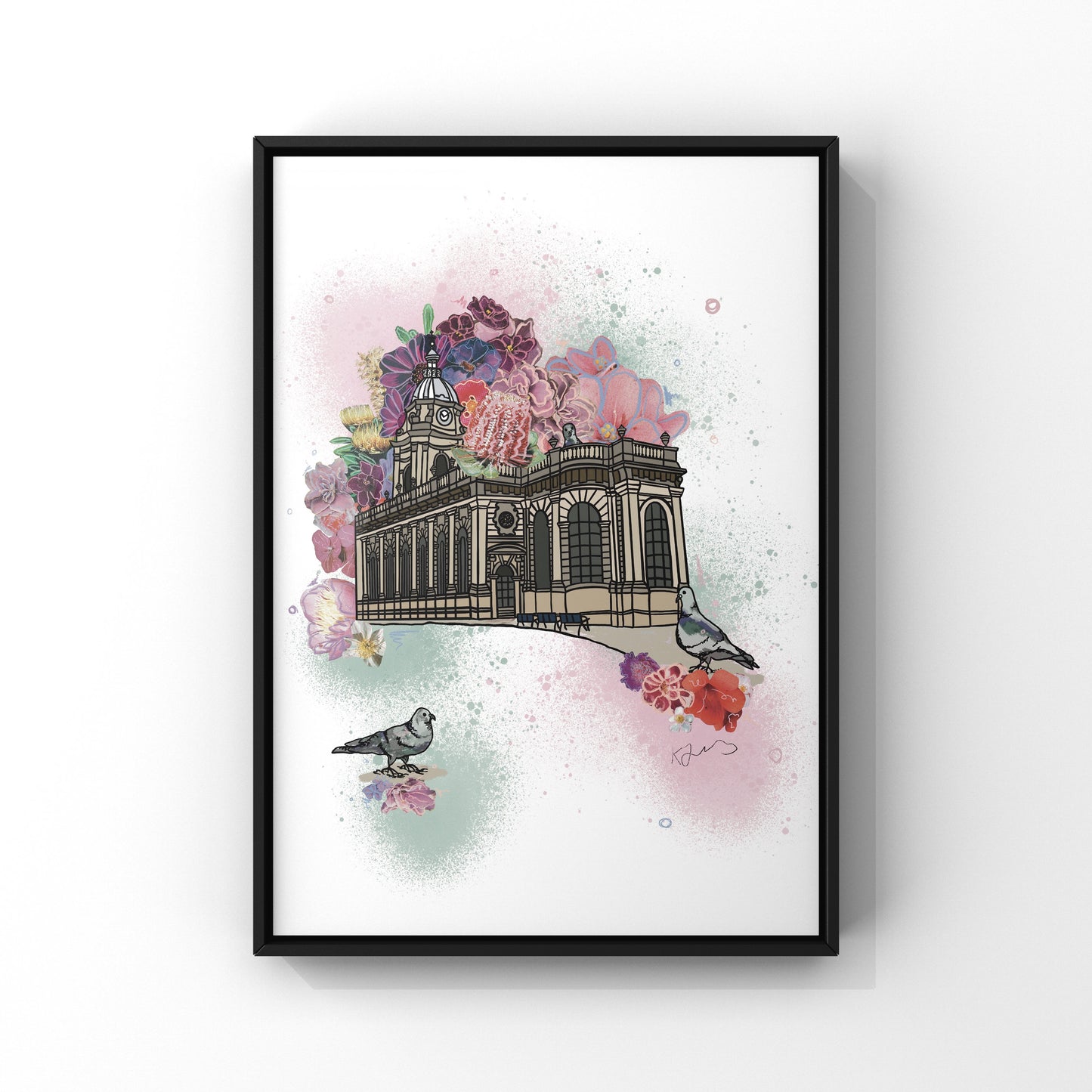 Pigeon Park Birmingham Botanical Print