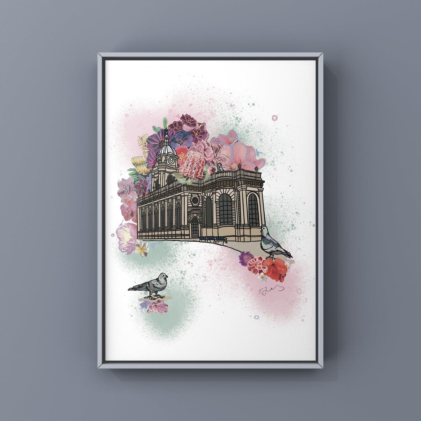 Pigeon Park Birmingham Botanical Print