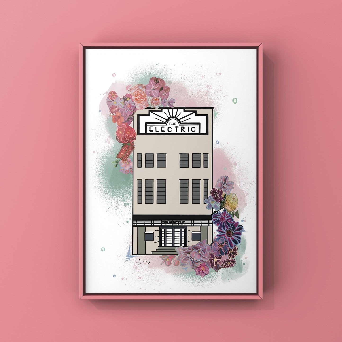 The Electric Cinema Birmingham Botanical Print