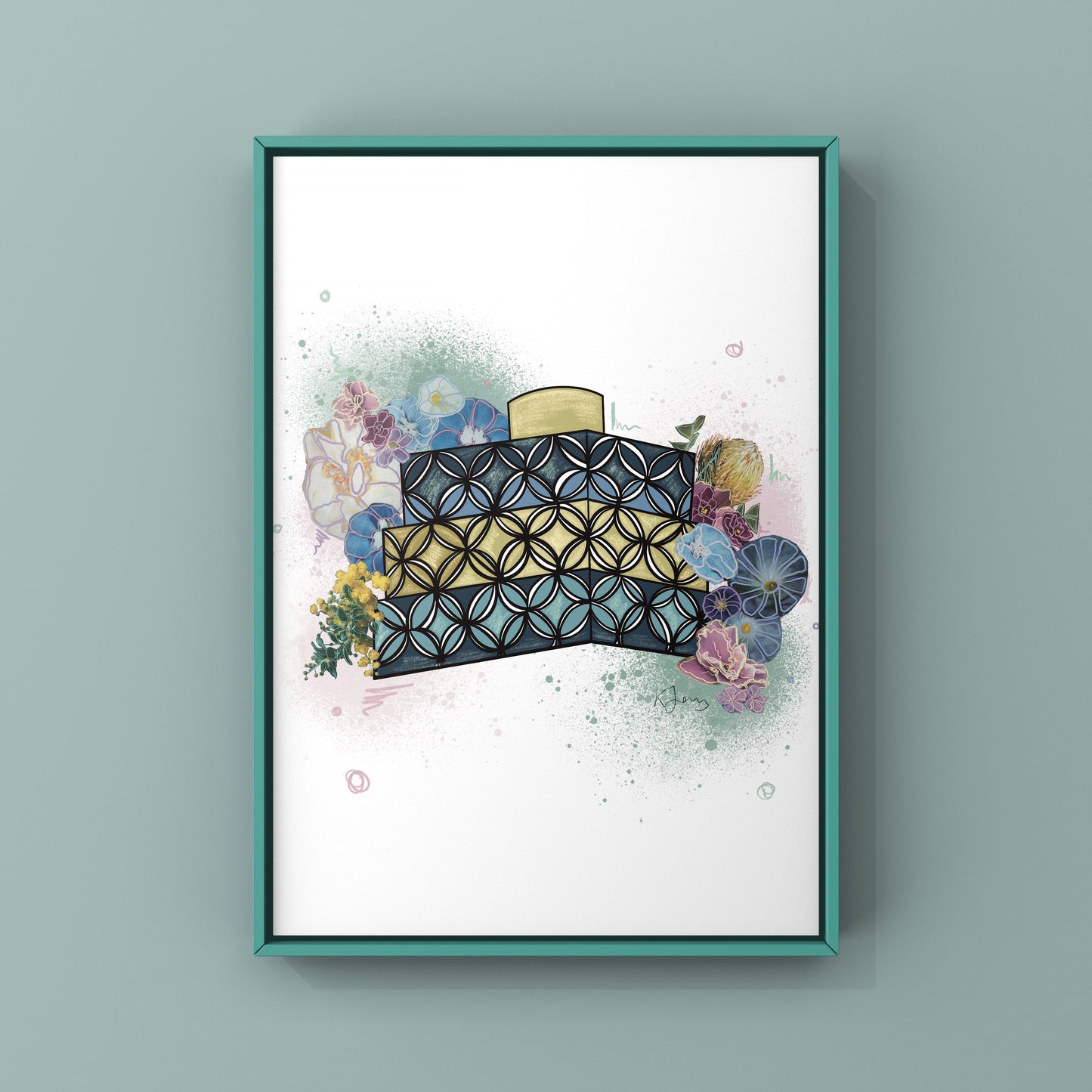 The Library of Birmingham Botanical Print